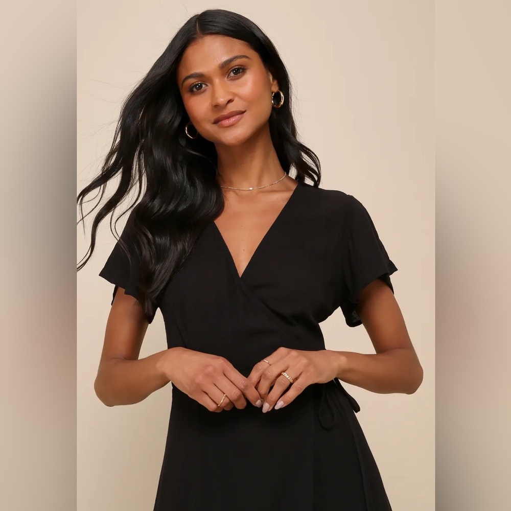 Lulu's Classic Black Maxi Dress - Picture 4 of 4